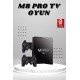 M8 PRO Mini 2.4G 10K ultra HD 64 GB TV BOX Android TV GAME BOX  2 Adet Oyun Konsolu