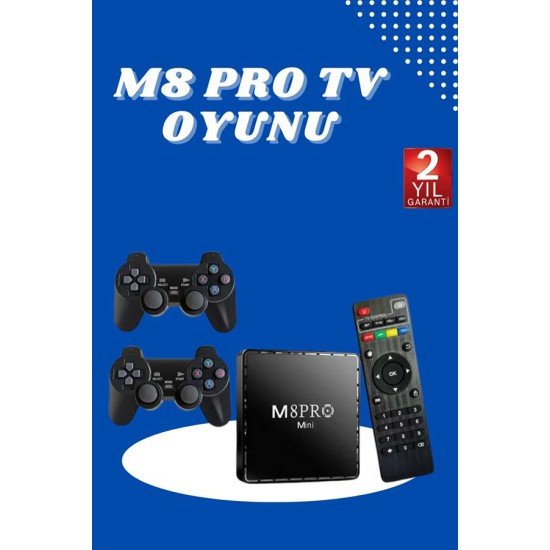 M8 PRO MINI 4 8 10 K HD HDR Android Tv 5G Retro 10000 Oyunlu