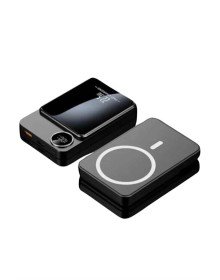 Magsafe Powerbank 10.000 mAh 22.5 Watt Hızlı Şarj Göstergeli Kablosuz Taşınabilir Şarj