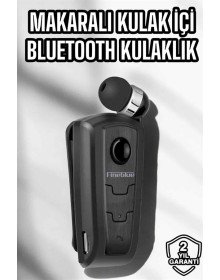 Makaralı Bluetooth Kulaklık Kulak İçi Android iOS Uyumlu Titreşimli