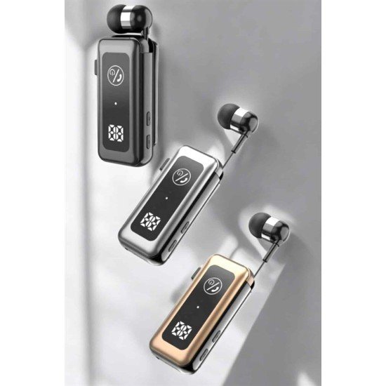 Makaralı Bluetooth Kulaklık Kulak İçi Dijital Göstergeli Yüksek Ses Kaliteli