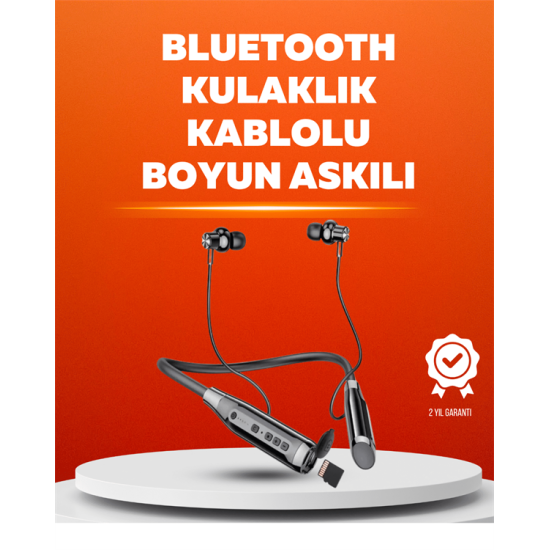 Manyetik Başlıklı Bluetooth Kulaklık – 120 Saat Şarjlı, Konforlu Tasarım