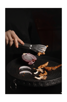 Maşa Paslanmaz Barbekü Maşası - 25 Cm Mutfak Ekmek Maşası