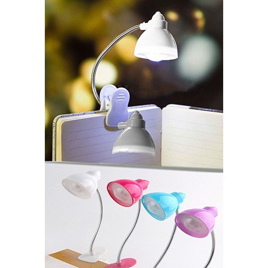 Masaüstü Klipsli Bükülebilir Kitap Okuma Led Işık Masaüstü Klipsli Bükülebilir Kitap Okuma Led Işık