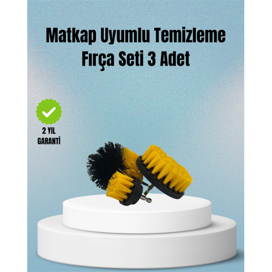 Matkap Uyumlu Temizlik Fırçası – Kablolu ve Akülü Matkaplarla Kullanılabilir