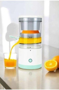 Meyve Sıkacağı USB Şarjlı Taşınabilir Çift Bıçaklı Güvenlik Kilidi