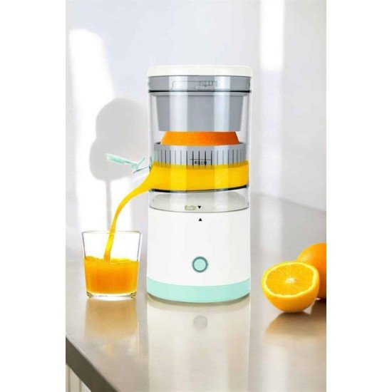 Meyve Sıkacağı USB Şarjlı Taşınabilir Çift Bıçaklı Güvenlik Kilidi