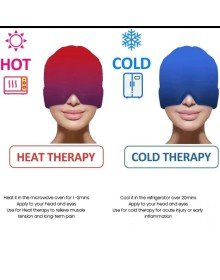 Migren Soğuk-Sıcak Kompres Maske | Baş Ağrısı ve Stres Gidermeye yardımcı Jel Maske