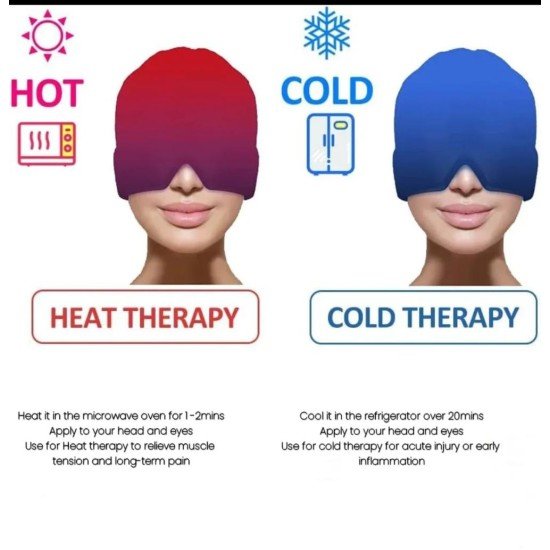 Migren Soğuk-Sıcak Kompres Maske | Baş Ağrısı ve Stres Gidermeye yardımcı Jel Maske Migren Soğuk-Sıcak Kompres Maske | Baş Ağrısı ve Stres Gidermeye yardımcı Jel Maske