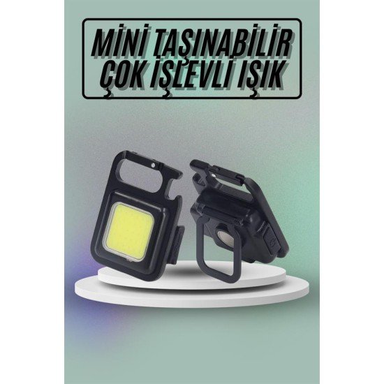 Mıknatıslı Parlak Led Işık 3 Fonksiyonlu Şarj edilebilir Ledli Mini Taşınabilir