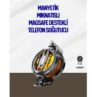 Mıknatıslı ve Aparatlı Montajlı Soğutucu Fan | Her Cihaza Uyumlu | LED Göstergeli