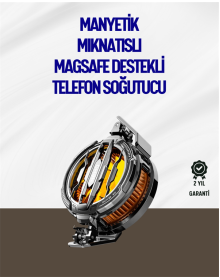 Mıknatıslı ve Aparatlı Montajlı Soğutucu Fan | Her Cihaza Uyumlu | LED Göstergeli