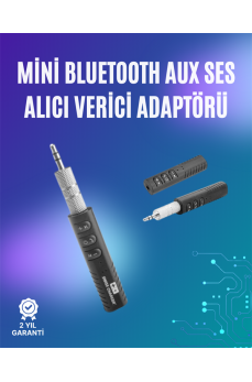 Mini Bluetooth Müzik Alıcısı | Ev & Araç Stereo Sistemlerine Kablosuz Bağlantı