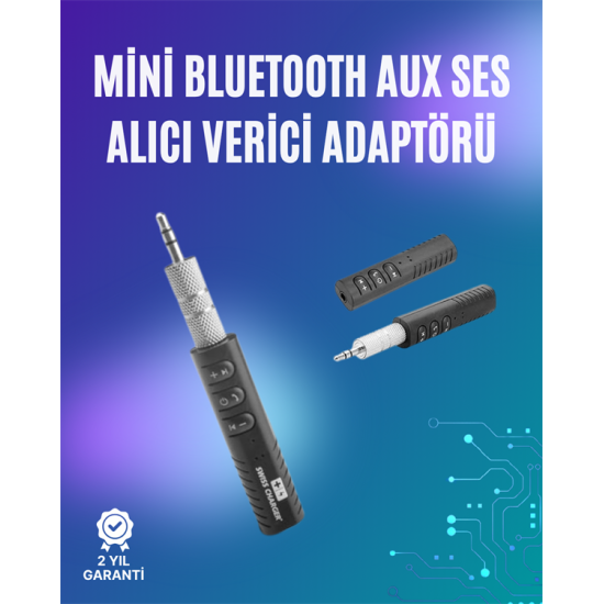 Mini Bluetooth Müzik Alıcısı | Ev & Araç Stereo Sistemlerine Kablosuz Bağlantı Mini Bluetooth Müzik Alıcısı | Ev & Araç Stereo Sistemlerine Kablosuz Bağlantı