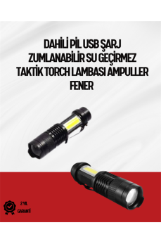 Mini Boy LED El Feneri - 2000 Lümen, Su Geçirmez Tasarım