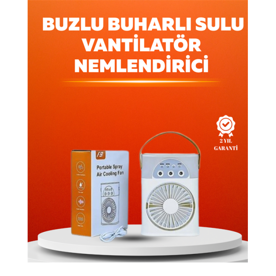 Mini USB Klima Fan | 3 Kademeli Spreyli Hava Soğutucu, Taşınabilir Mini USB Klima Fan | 3 Kademeli Spreyli Hava Soğutucu, Taşınabilir