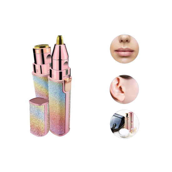 Paslanmaz Çelik Bıçaklı USB Epilatör – Kaş, Üst Dudak ve Çene Tüy Temizleyici