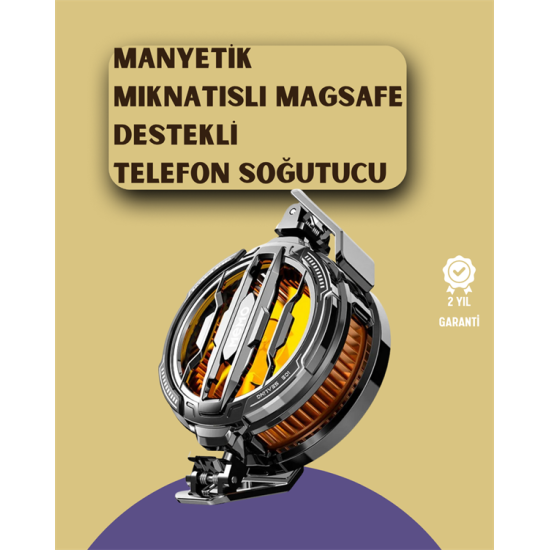 Mobil Oyunlar İçin Serinletici Telefon Fanı | Sessiz Çalışma | Geniş Kıskaçlı Tasarım