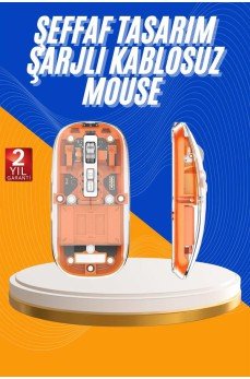 Mouse Fare Kablosuz Mouse Fare Şarjlı Bluetooth Sessiz 5 Tuşlu Şeffaf Mouse Fare Kablosuz Mouse Fare Şarjlı Bluetooth Sessiz 5 Tuşlu Şeffaf