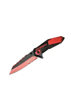 Mtech 4173 Kırmızı Kamp Çakı 21cm - Yarı Otomatik, Kemerlikli, Testere Detaylı Mtech 4173 Kırmızı Kamp Çakı 21cm - Yarı Otomatik, Kemerlikli, Testere Detaylı