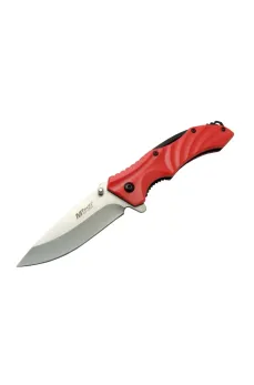 Mtech 4312 Kırmızı Kamp Çakı 20cm - Yarı Otomatik, Kemerlikli