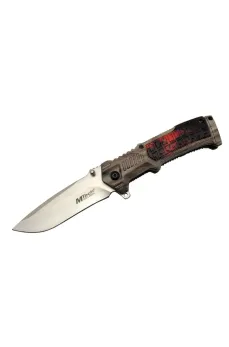 Mtech 463 Kahverengi Kamp Çakı 21cm - Yarı Otomatik, Kemerlikli, Plastik Sap Mtech 463 Kahverengi Kamp Çakı 21cm - Yarı Otomatik, Kemerlikli, Plastik Sap