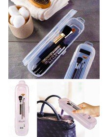 Multi Şeffaf Kapaklı Çanta İçi Saklama - Diş Fırçası - Makyaj Fırçası - Kalemlik Kutusu