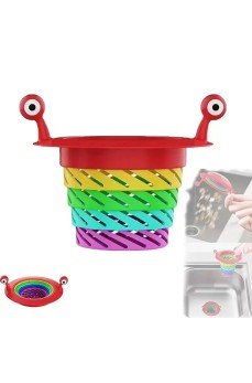 Mutfak - Banyo Lavabo Filtresi Süzgeci Gökkuşağı Kademeli Drenaj Deliği Atık Filtresi Mutfak - Banyo Lavabo Filtresi Süzgeci Gökkuşağı Kademeli Drenaj Deliği Atık Filtresi