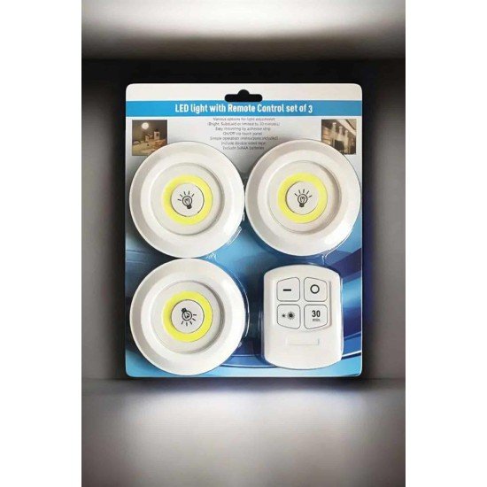 Mutfak Dolap Altı Işığı Uzaktan Kumandalı Yapışkanlı Kablosuz Pilli Mutfak Dolap Altı Işığı Uzaktan Kumandalı Yapışkanlı Kablosuz Pilli