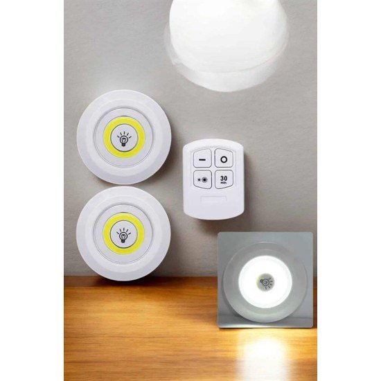 Mutfak Dolap Altı Işığı Uzaktan Kumandalı Yapışkanlı Kablosuz Pilli Mutfak Dolap Altı Işığı Uzaktan Kumandalı Yapışkanlı Kablosuz Pilli