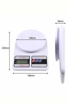 Mutfak Tartısı Dijital Göstergeli Hassas Tartı 10 Kg Kapasiteli