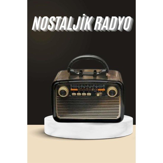 Nostaljik Radyo Bluetooth Bağlantılı Müzik Kutusu Ahşap Nostaljik Radyo Bluetooth Bağlantılı Müzik Kutusu Ahşap