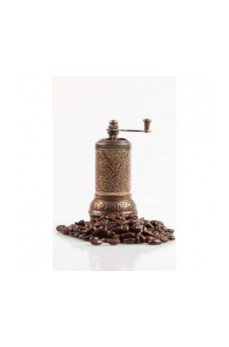 Osmanlı Motifli Kahve ve Baharat Değirmeni Bakır