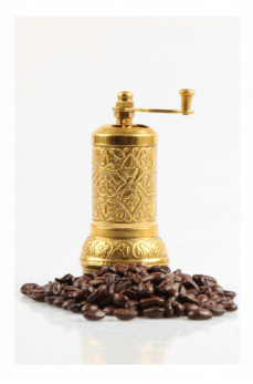 Osmanlı Motifli Kahve ve Baharat Değirmeni Sarı