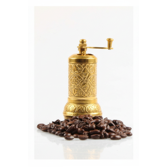 Osmanlı Motifli Kahve ve Baharat Değirmeni Sarı