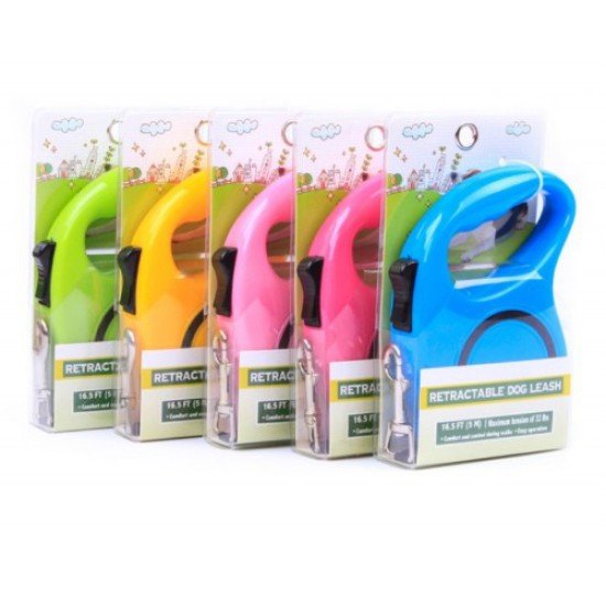 Otomatik Uzayıp Kısalabilen Makaralı Köpek Tasması - 5 Metre Otomatik Uzayıp Kısalabilen Makaralı Köpek Tasması - 5 Metre