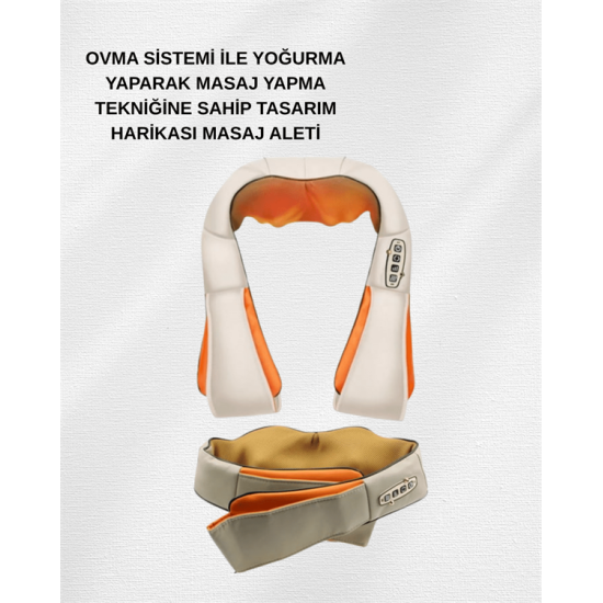 Ovmalı Isıtmalı Masaj Aleti – Boyun, Sırt, Bel, Omuz ve Bacak İçin