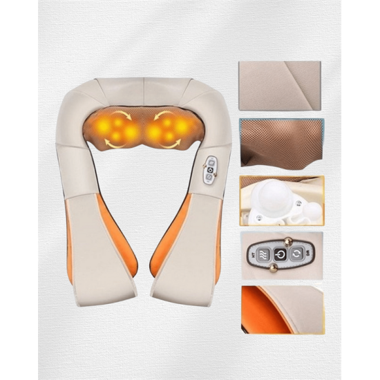 Ovmalı Isıtmalı Masaj Aleti – Boyun, Sırt, Bel, Omuz ve Bacak İçin