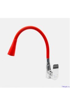 Oynar Başlıklı Çelik Spiral Üzeri Silikon Kaplama Musluk Başlığı Kobra Fonksiyonlu Musluk - Kırmızı Oynar Başlıklı Çelik Spiral Üzeri Silikon Kaplama Musluk Başlığı Kobra Fonksiyonlu Musluk - Kırmızı