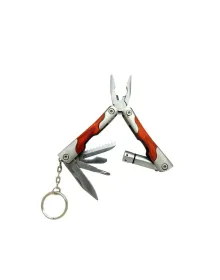 P 1172 Ahşap Mini Çok Amaçlı Pense / Çakı 7cm - Ahşap Metal Sap (Multitool)