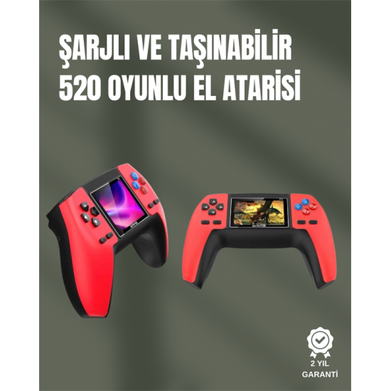 P5 GamePad Retro Konsol – Nostaljik Oyun Deneyimi, 520 Klasik Oyun Seçeneği P5 GamePad Retro Konsol – Nostaljik Oyun Deneyimi, 520 Klasik Oyun Seçeneği