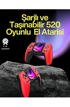 P5 Retro GamePad – 520 Klasik Oyunlu Tak-Çalıştır Mini Konsol