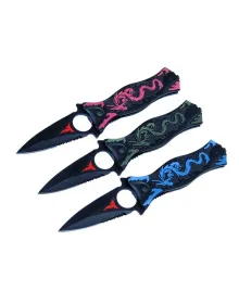 PA0210 Parmak Delikli Testereli Koleksiyon Çakı 20,5 cm - Plastik Sap