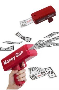 Para Dolar Atma Makinası Super Money Gun Para Saçma Fırlatma Tabancası