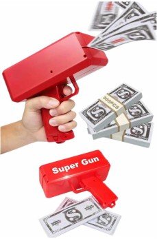 Para Saçma Tabancası Kırmızı Para Fırlatma Oyuncağı Parti Eğlencesi Para Saçma Tabancası Kırmızı Para Fırlatma Oyuncağı Parti Eğlencesi