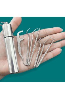 Paslanmaz Çelik Ağız Diş Tartar Sökücü Temizlik Bakım Seti 8 Parça Paslanmaz Çelik Ağız Diş Tartar Sökücü Temizlik Bakım Seti 8 Parça