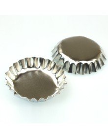 Paslanmaz Çelik Metal Kek Kalıbı - 6 Adet