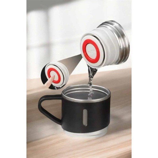 Paslanmaz Çelik 3’lü Termos Seti Vakumlu ve 8 Saat Isı Koruma