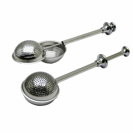 Paslanmaz Çelik Çay Süzgeci Çay Kaşığı Demlik Topu Bitki Çayı Filtresi