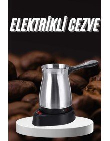 Paslanmaz Çelik Türk Kahvesi Makinesi 6 Fincan Kpasiteli Elektrikli Cezve